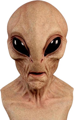 Creepy alien mask realistic - mask,